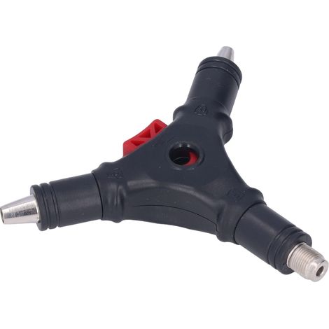 Outil de dénudage câble F 3 fonctions pliers dénudeur coaxial expandeur gaine TV 75-5 75-3 ABS acier chromé raccord F système impérial (1/5)