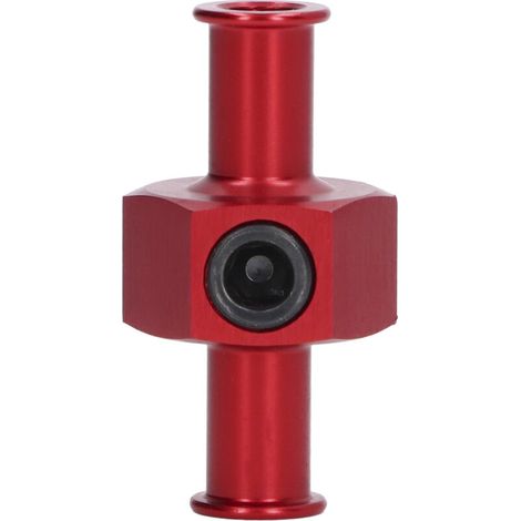 Acouto Adaptateur de Pression de Pression de Carburant T Forme de Tuyau 3/8 Pouce Port de Tuyau / 8 Pouces NPT Auto Parts Black de de Carburant T de l'adaptor (B (Rouge)). (1/5)