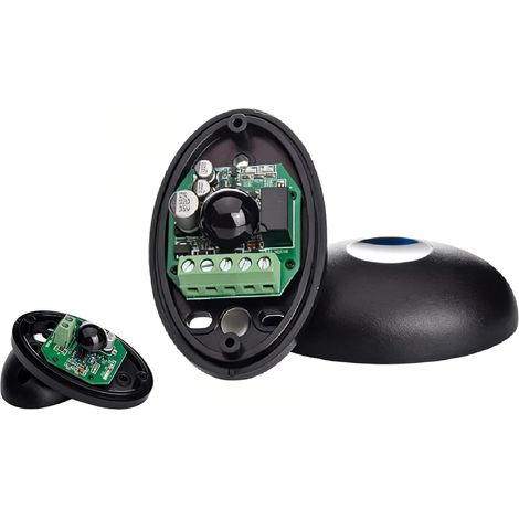 Pair of Infrared Photocells, Universal 12/24V AC/DC Infrared Photocell Kit, Security Sensors with Solar Filter, for Gate and Garage Automation (1/5)