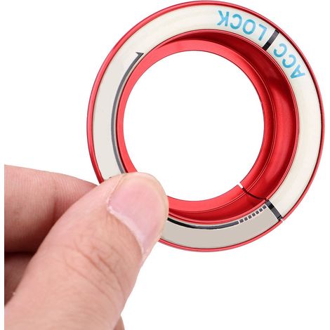 Zündschlossbeleuchtungsring, rote Schlüssellochblende für Ford Focus 2005-2018 (1/5)