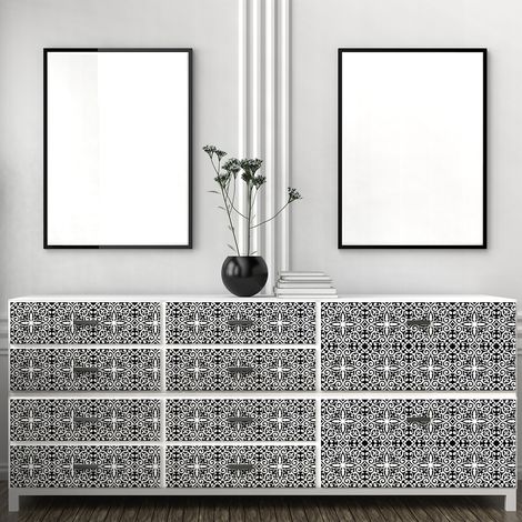 Sticker Mural Carrelage adhésif Cuisine Salle de Bain - 60 STICKERS CARRELAGES MEUBLE QUILEZ - 60stickers10x10cm (1/5)