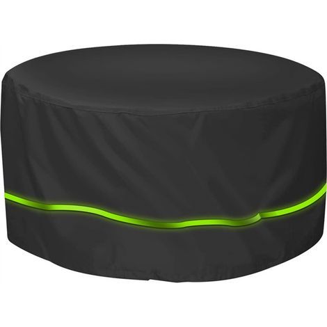 Housse Salon de Jardin Exterieur Imperméable,Bâche Salon de Jardin Tissu Oxford 210D, Coupe-Vent, Anti-UV Housse de Protection Table de Jardin, Rond 128x71cm (1/5)