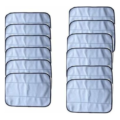 Snow  12pcs Dry & Wet Cloth Mop for iRobot Braava 380 380t 320 Mint 4200 Cleaner Robotic