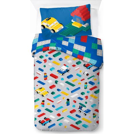 Ensemble Housse de Couette Linge de Lit Ultra Doux pour Enfants avec Taie d’Oreiller, Housse Seulement (Garnissage Non Inclus), Multicolore, 2 Pièces Simple (1/5)