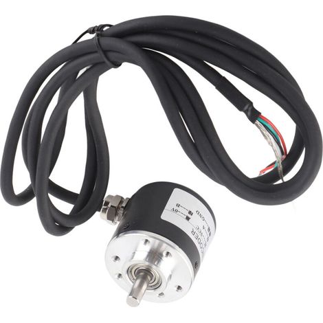 Codeur de rotation incrémental magnétoélectrique 600P/R 5V-24V AB 2 phases, arbre 6mm (1/4)