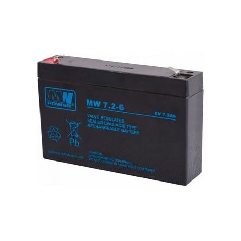 MW 7.2-6: AGM-Batterie 6V/7,2Ah, 15134100 (T1)