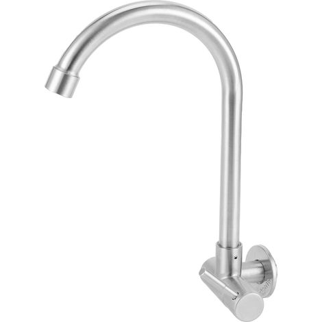 Robinet mural G1/2 orientable 360° à levier unique pour évier de cuisine, bar et salle de bain (1/5)