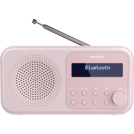 SHARP DAB+/FM Radio DR-P420, USB, Bluetooth, rosa (1/5)