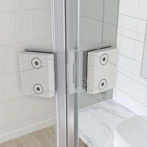 Charnière de porte de douche en verre à 180 degrés en acier inoxydable doré. 1 autre offre à partir de 105,73 . (1/5)