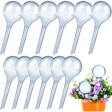Pot de fleurs à arrosage automatique goutte à goutte – diamètre 5 cm (bleu) – lot de 12 (1/5)