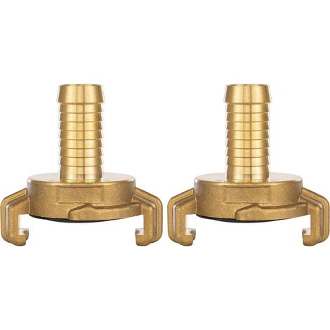 2x Raccord Rapide en Laiton 1/2 pouce Douille (Raccord système Geka 1/2 pouce Douille)