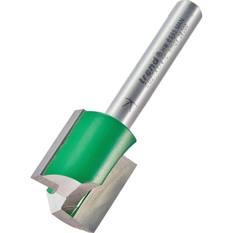 Snappy Trend C027X1/4TC - Fresa a due flauto, diametro 17,5 mm, colore: argento, gambo 1/4", 17,5 mm x taglio 19,1 mm (1/3)