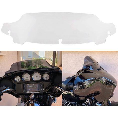 Accessoires rétro pour motos : pare-brise transparent de 4,5 pouces pour Harley Glide (1/5)
