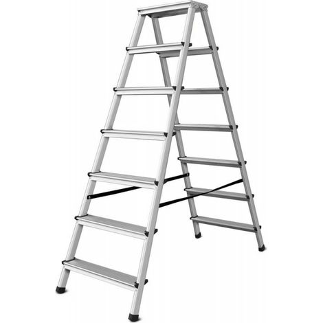 Leiter awtools step ladder 7 Stufen 125 kg klappbar