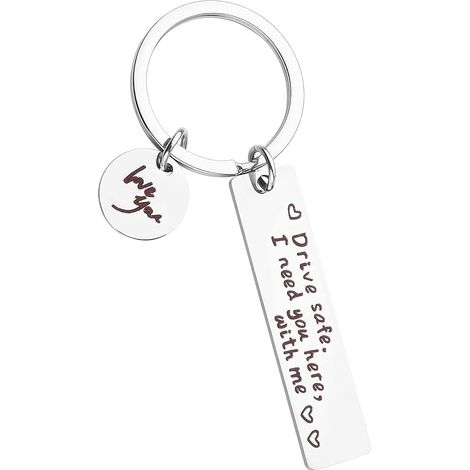 Porte-clés - Cadeaux pour petit ami, mari, papa, petite amie, maman - Saint-Valentin, Noël