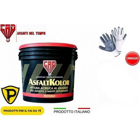 Vernice Acrilica per Tetti Calpestabile Guaina Asfalto Impermeabilizzante 20 Kg – ROSSO