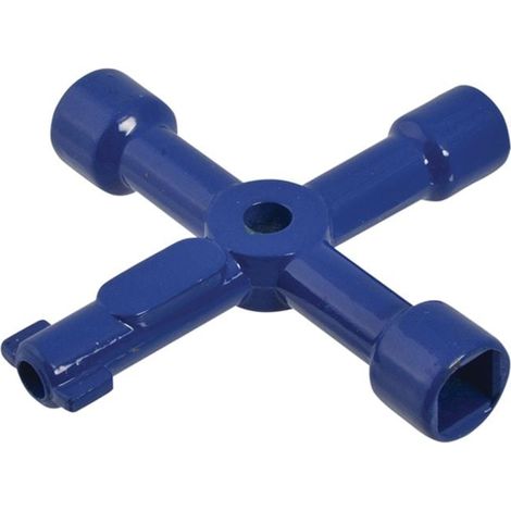 Faithfull FAISUKEY 4-Way Services Utility Meter Key FAISUKEY (1/3)
