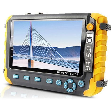 Testeur de vidéosurveillance prenant en charge la caméra IP Testeur De Vidéosurveillance 8mp, Moniteur De Caméra 5 Pouces 4K AHD/CVI/TVI CVBS, Testeur De Caméras Analogiques CCTV Avec Entrée VGA, Mini (1/5)