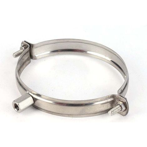 Edelstahl-Rohrhalterung 75, XU, it, XU, PVC-Schlauchschelle aus starrem Metall KZQ - KZQ