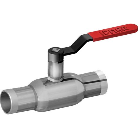 Vanne à bille Idmar DN20 pour vapeur WKP 2ct 4,0 MPa pour soudage, passage intégral (1/3)