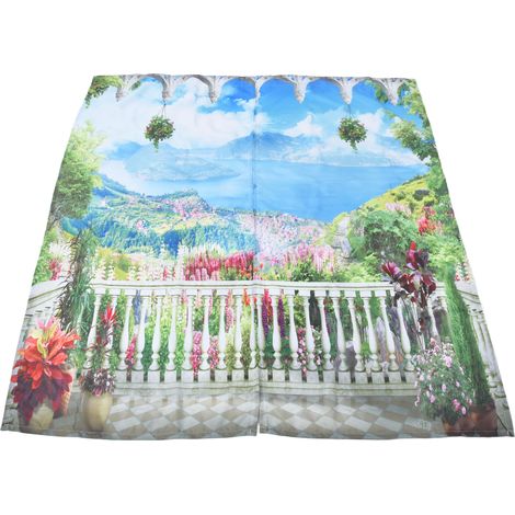 Rideau occultant suspendu en fibre de polyester, imprimé numérique innovant, pour la maison, 150 x 166 cm / 59,1 x 65,4 pouces, type 24 (1/5)