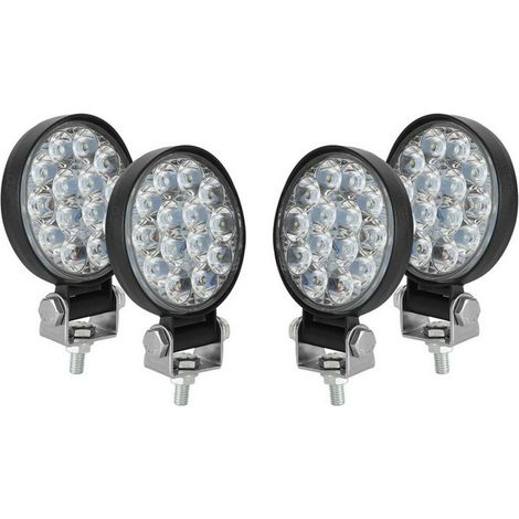 DISCORAMA FARO DA LAVORO LED 42W, FARO FUORISTRADA PER AUTO, FARI DI PROFONDITA' IMPERMEABILE, FARO LED 42W PER AUTO X2 (2)