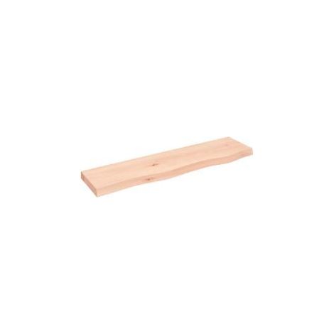 Étagère murale 80x20x4 bois de chêne massif non traité