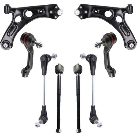 KIT BRACCIO OSCILLANTE 8 PEZZI COMPATIBILE CON PEUGEOT 208 II (UB, UP, UW, UJ) 1.5 B / Kit Sospensione Completo OE/OEM / Bracci Oscillanti + Testine Sterzo / Sostituzione Diretta OEM