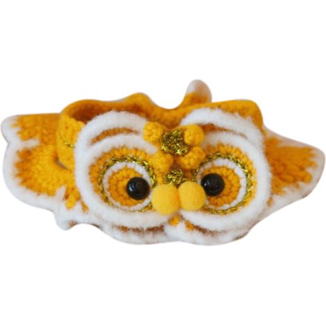 Costume pour chien, Animal mignon, réglable, confortable, universel, décoration de chat, accessoires pour le nouvel an chinois, écharpe jaune S (1/5)