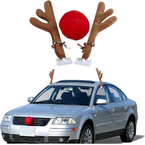 Décoration de Noël pour voiture : bois de cerf, bois de wapiti (1/3)