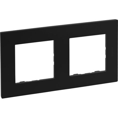 Legrand Rahmen 864572 Niloe Step 2fach schwarz
