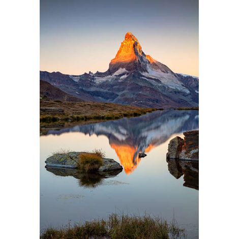 Panneau mural douche en alu-composite VIPANEL - Inspiration Nature Décor Montagne - Finition Brillant - 100x255cm (1/5)