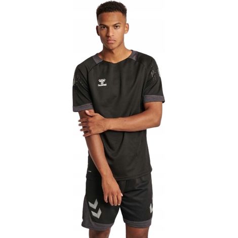 T-shirt de sport Hummel pour homme, noir, taille S 1Z4F2A S 14 (1/5)
