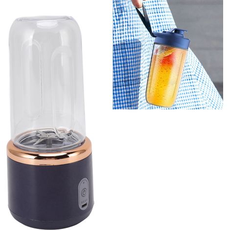 Batidora portátil inalámbrica de 300 ml con 6 cuchillas y carga USB para batidos y smoothies – ABS, 1200 mAh, 21 000 rpm (1/5)