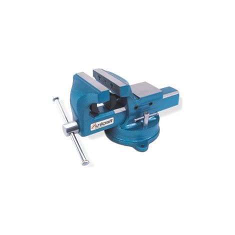 Unicraft Schraubstock Spannweite min, 125 mm, Spannbacken wechselbar, 6350125