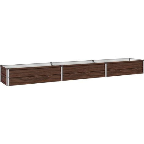Raised Garden Bed Black 240 x 40 x 24 cm cold-rolled steel vidaXL (1/5)