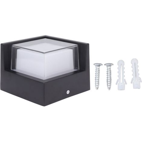 Applique da parete a LED Crezuo RGBW con cambio colore, impermeabile IP65, 9W, controllabile tramite app, lampada intelligente per giardino, corridoio, casa, AC 85-265V-Crezuo
