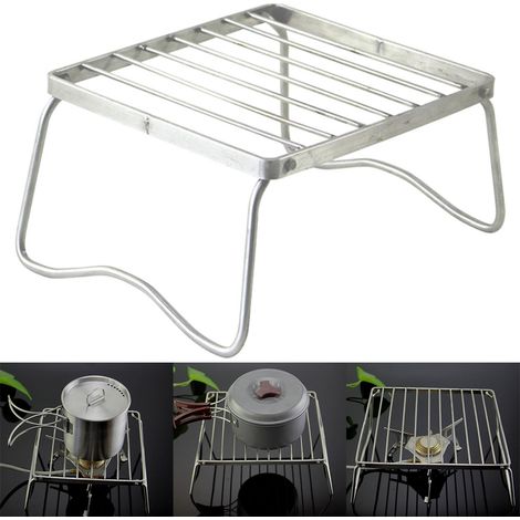 Eosnow Tragbarer Edelstahl -Grillgrill Mini Klappern im Freien (1/2)