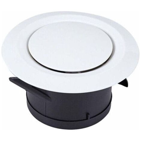 Bouche d'extraction et d'insufflation d'air Ø100, SL.GT 3 griffes articulées Grille de ventilation plastique ronde orientable Ventilation par ventilateur (1/4)