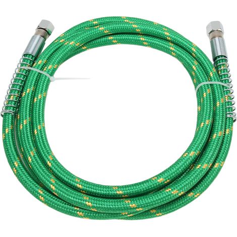 Tuyau vapeur professionnel moyenne pression, 0,7 MPa, tuyau vapeur en caoutchouc silicone flexible haute résistance, 9,8 pieds, vert.