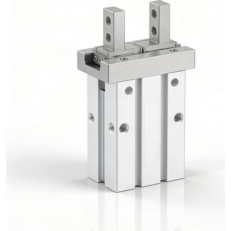 Vérin Pneumatique, Vérin Double Effet Série MHZ2 avec Anneau Magnétique Intégré, Alésage 6-40mm, Pression de Travail 0,15-0,7MPa, Précision de Répétabilité ±0,01mm, pour (MHZ2-16D) (1/5)
