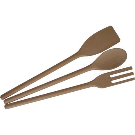 SET MESTOLI IN LEGNO 3 PEZZI cm. 30
