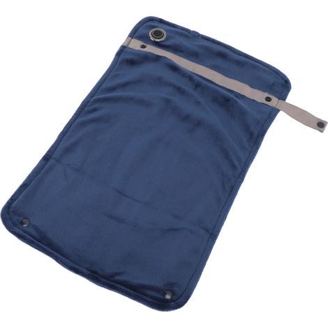 Couverture chauffante USB avec contrôle de température, couverture chauffante électrique multifonctionnelle, douce et confortable pour les genoux, idéale pour la maison ou le bureau, bleu marine. (1/5)