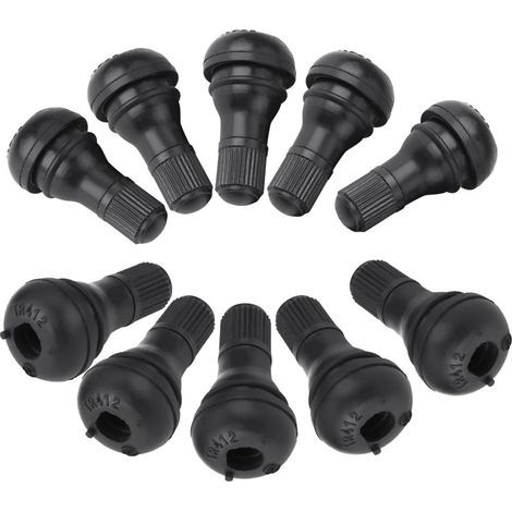 Valve Roue Tracteur Tondeuse,Valve Tr412,Lot De 10 Bouchons Anti-Poussière De Valve De Pneu Pour Voiture (1/4)