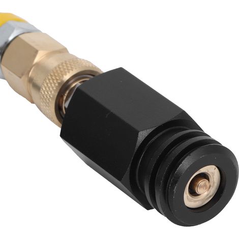 [Accesorios para máquinas expendedoras] Adaptador de manguera de CO2 externo G5/8-14, manguera flexible negra de 1,5 m para cilindros de CO2 y transferencia de gas, juego con adaptadores (1/5)