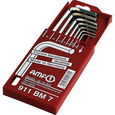 AMF Winkelschraubendrehersatz 911BM 7tlg. in Schiebekassette - 44826 (1/4)