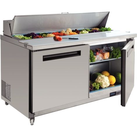Saladette Réfrigérée 2 Portes 527 L - 16 x GN 1/6 - Polar