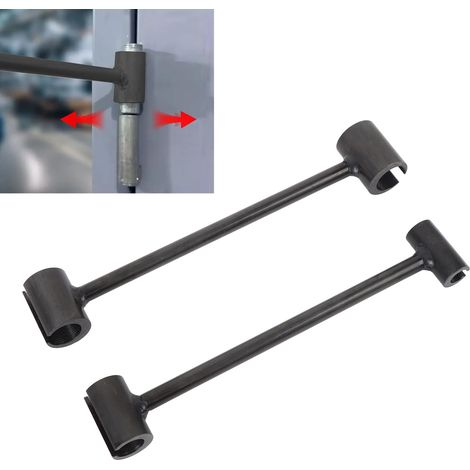 Llaves de ajuste para puertas cortafuegos y de seguridad [paquete de 2] Llaves de reparación para dobladora de acero de doble cabezal (1/5)