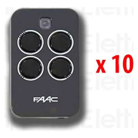 faac 10 x télécommande 4 canaux xt4 433 rc 787456