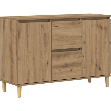 vidaXL Credenza Rovere Artigianale 102x35x70 cm in Legno Multistrato
